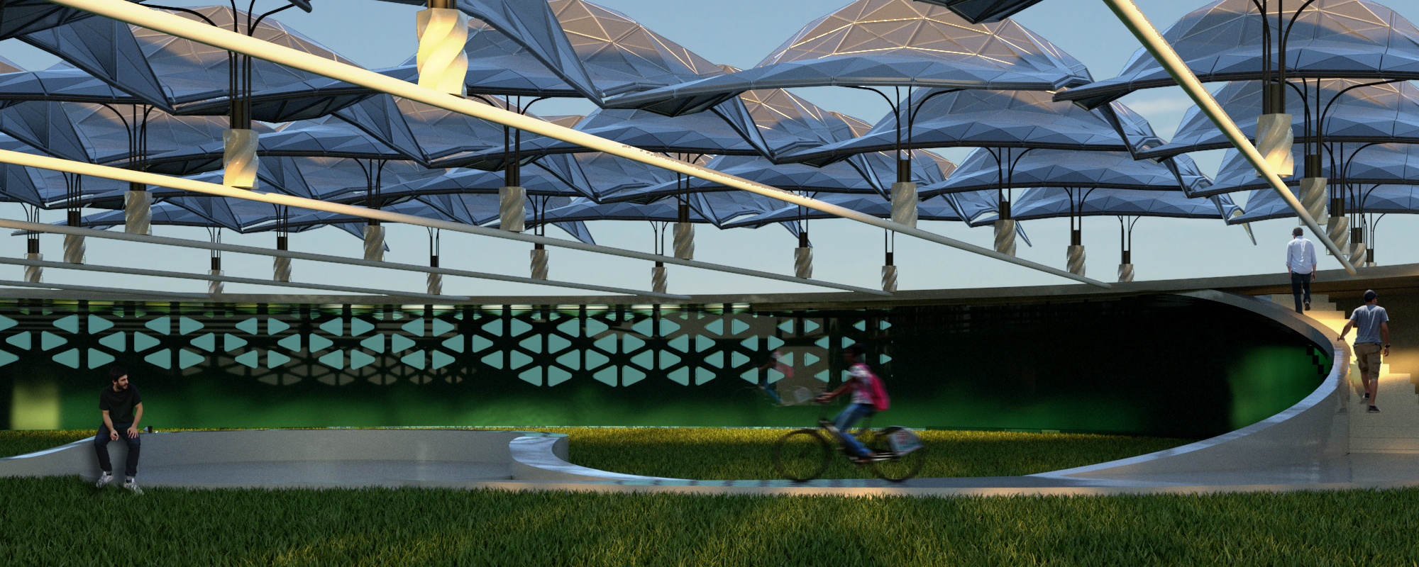 A Park in the shade; Climate responsive industrial village at Palakkad.