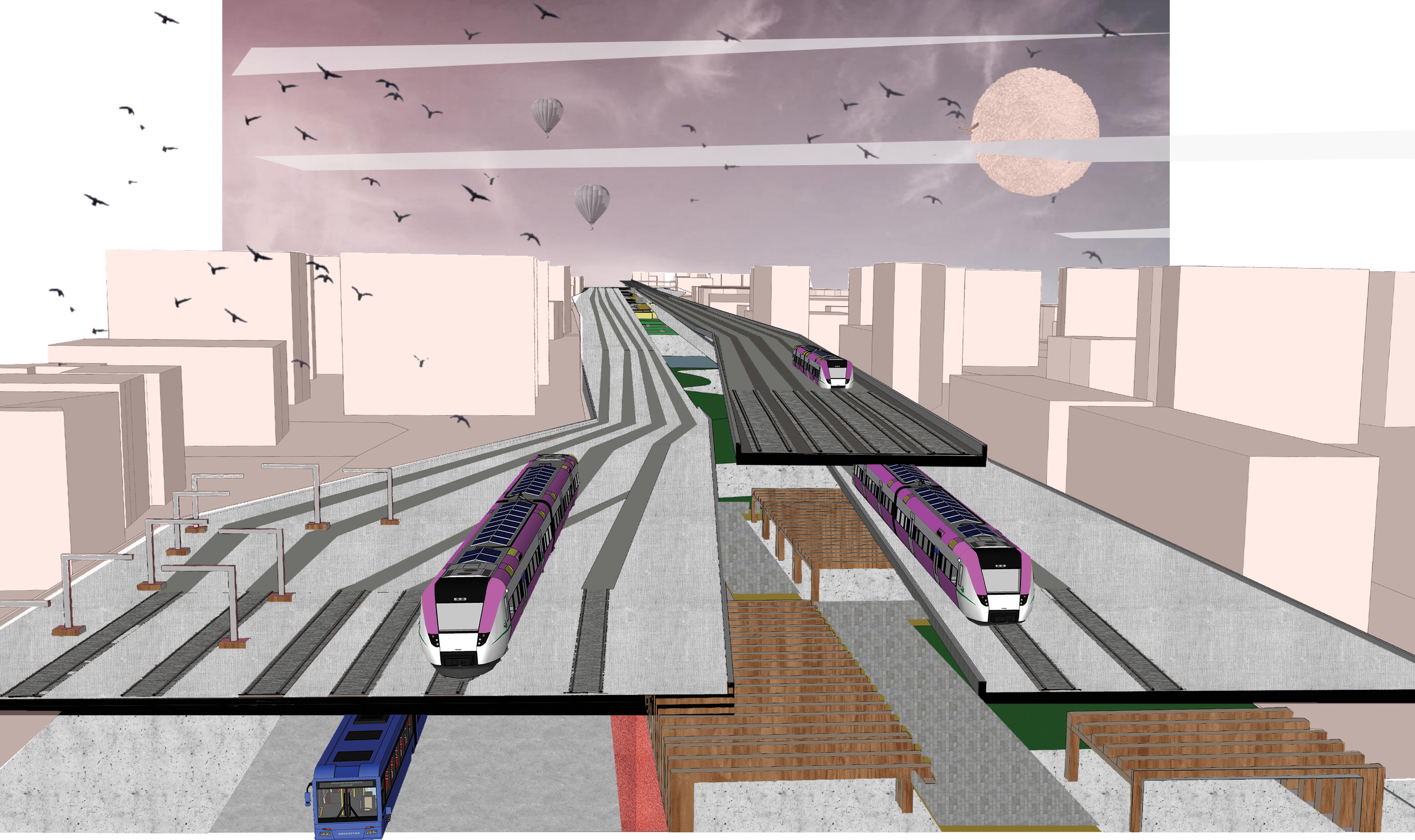 THE THREE PLANES OF RESURRECTION: a vertical transit system for a congested city
