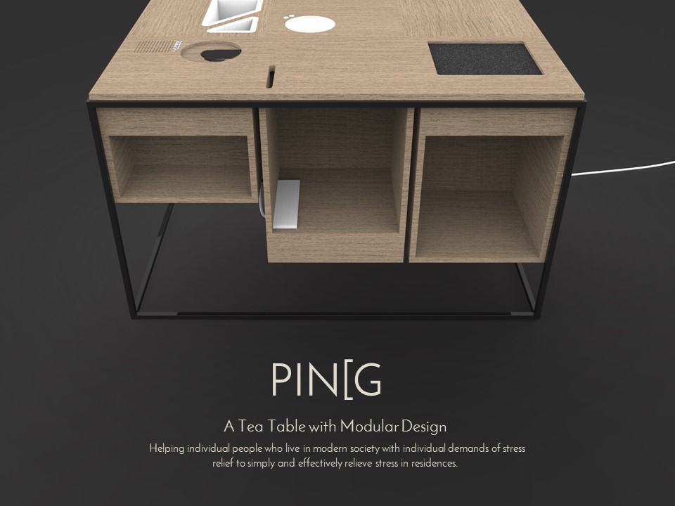 PIN[G -- A Tea Table with Modular Design | Furniture Design Project