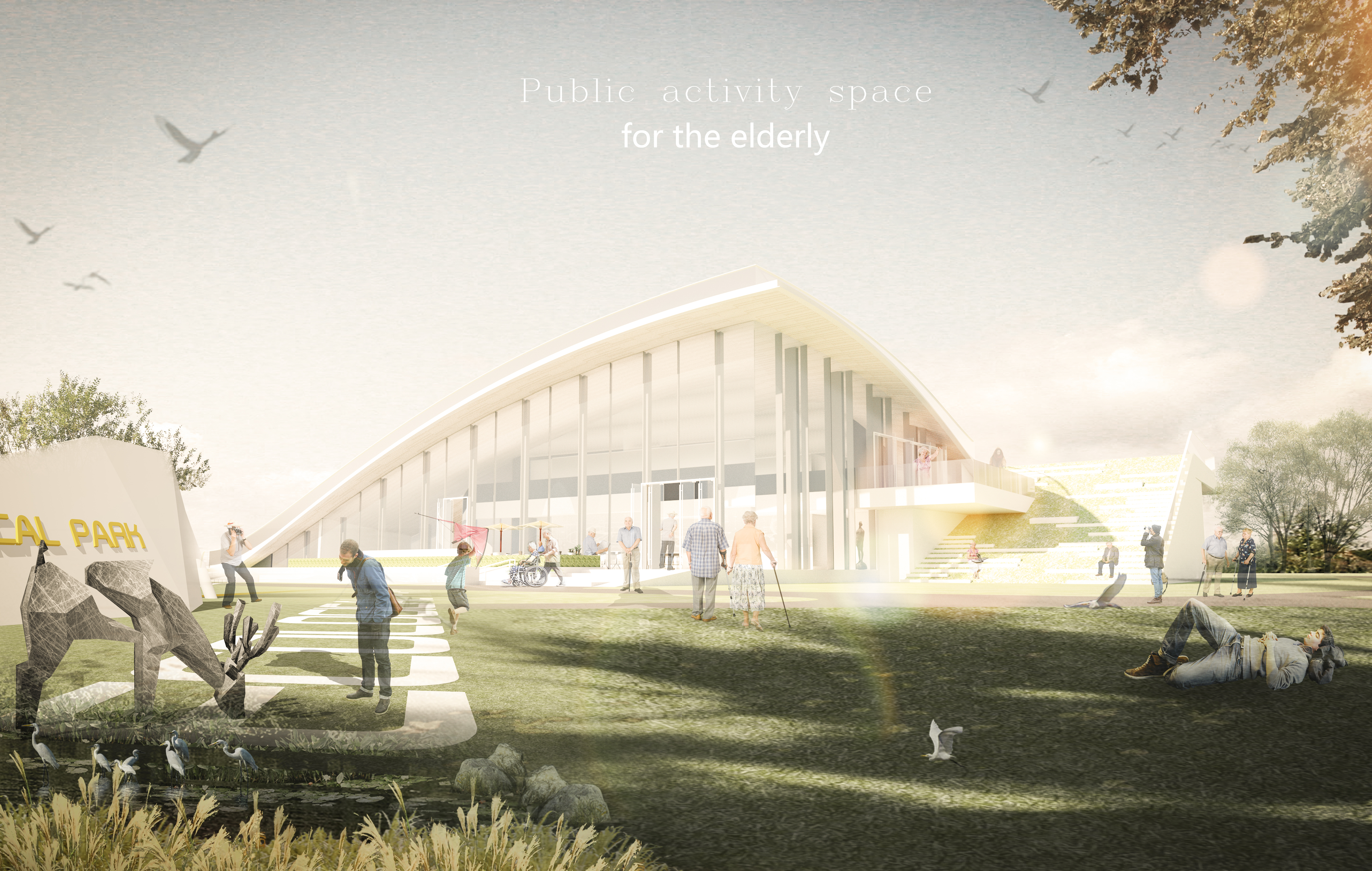 Based on the study of public activity Spaces for the elderly